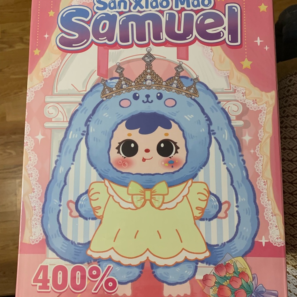 NIB Samuel Crown Bunny Blind Box 400% Plush Toy